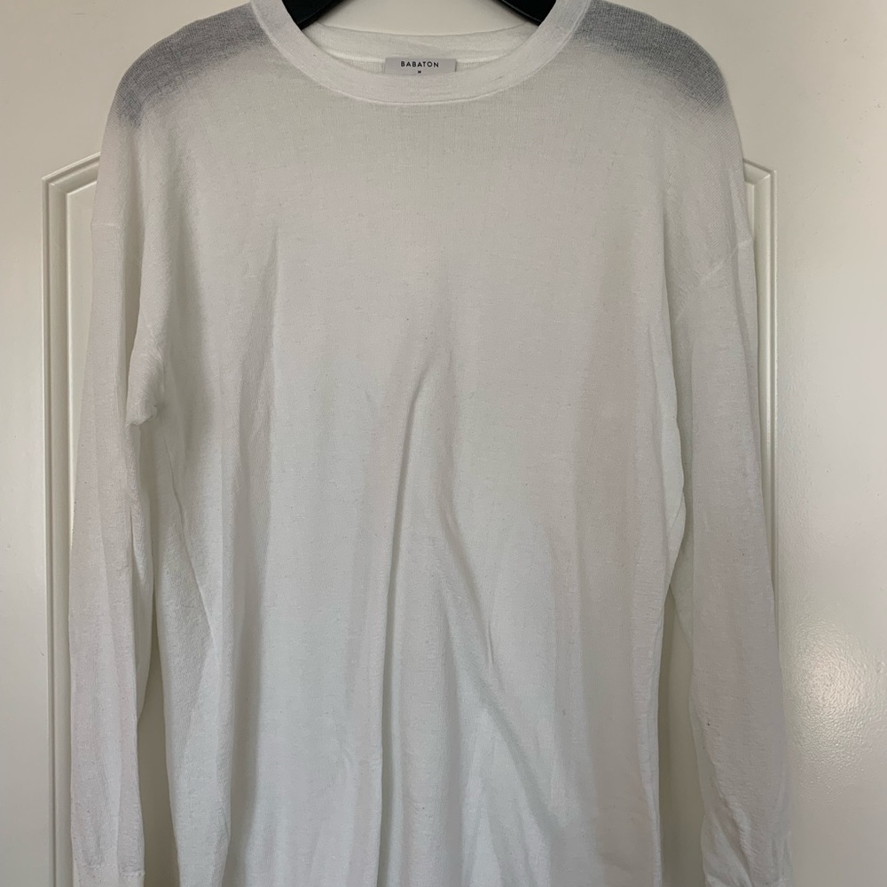Sheer white Babaton top